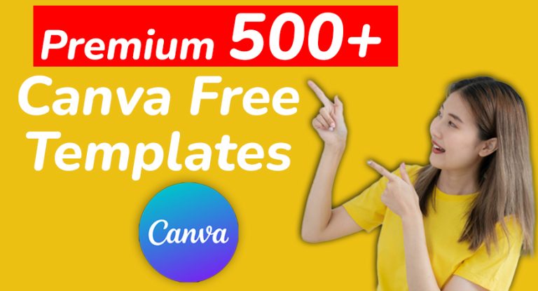 500 canva free template